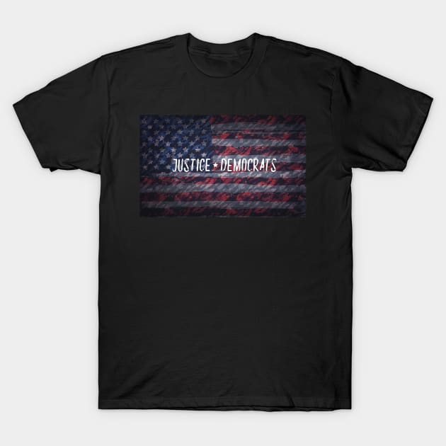 Justice Democrats T-Shirt by BethsdaleArt